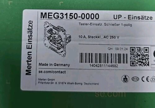 10 Stück Merten Taster Einsatz Schließer MEG3150-0000 1-POLIG – Bild 2