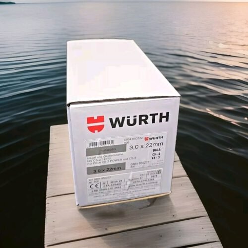 3x Würth Diga CS-2 Nägel 3,0 X 22 mm / 2400 Nägel u. 3 Gaskartuschen, Betonnägel