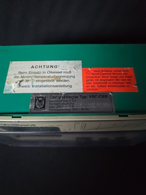 Vaillant VRC CBB Heizungsregelung VRC-cbb Regler 252944 / 252987 / 299504 – Bild 3