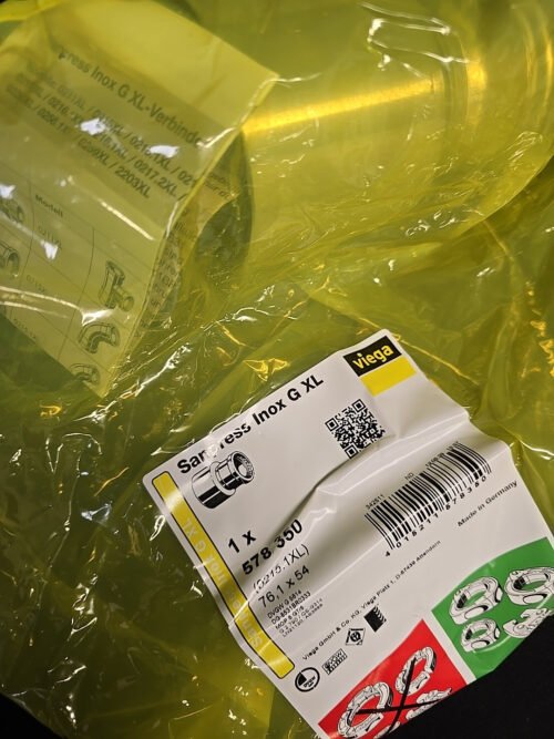 Viega Sanpress Inox-G XL Reduzierstück, 76,1 x 54 mm – Bild 2