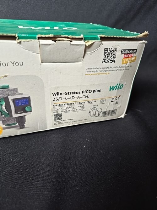 WILO 4216603 Pumpe Umwälzpumpe Stratos PICO Plus 25/1-6 Heizungspumpe + Stecker – Bild 2